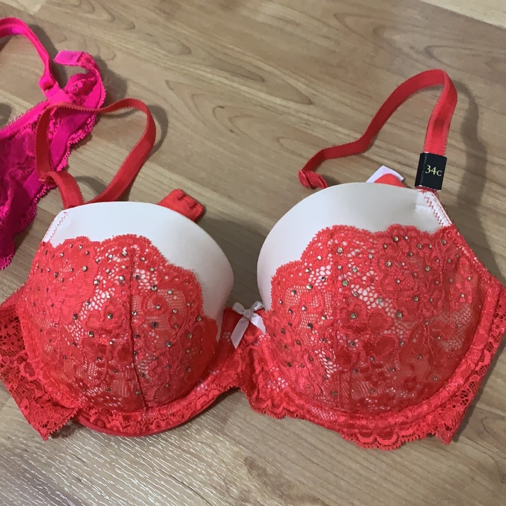 NWT- Dream Angels lined demi-34C
